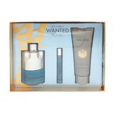 The perfumed set men's Azzaro Wanted Tonic (toilet water, 100 ml + hair and body shampoo, 100 ml + toilet water, 7.5 ml)