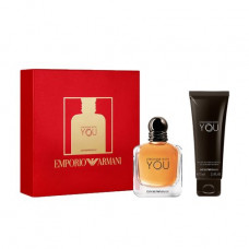 The perfumed set men's Giorgio Armani Emporio Armani Stronger With You (toilet water, 50 ml + shower gel, 75 ml)