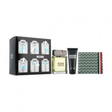 The perfumed set men's Moschino Forever (toilet water, 100 ml + shower gel, 100 ml + a purse)