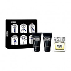 The perfumed set men's Moschino Forever (toilet water, 50 ml + shower gel, 50 ml + after shave balm, 50 ml)