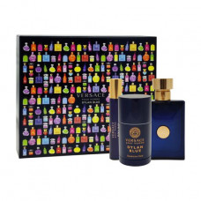 The perfumed set men's Versace Dylan Blue (toilet water, 100 ml + toilet water, 10 ml + a deodorant-stik, 75 ml)