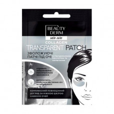 Patches for Beauty Derm eyes transparent, collagenic, 2 pieces, 8 g