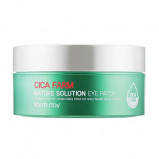 Patches for skin around eyes of FarmStay Cica Farm Nature Solution Eye Patch with extract of a tsentella of Asian, 60 pieces