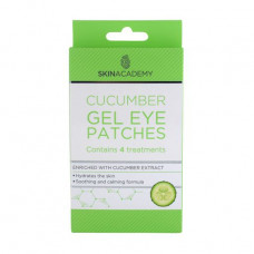 Patches for skin around eyes of Skin Academy Cucumber Gel Eye Patches with juice of a cucumber, 8 pieces
