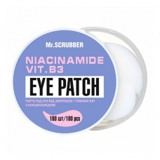 Patches for skin around eyes from wrinkles and dark circles of Mr.Scrubber Niacinamide Eye Patch from niatsinamidy, 100 pieces