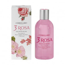 L'Erbolario 3 Rosa bath foam-shower gel Three roses, 250 ml