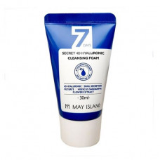 Skin for washing of May Island 7 Days Secret 4D Hyaluronic Cleansing Foam, 30 ml (miniature)
