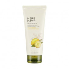 Skin for washing of The Face Shop Herb Day 365 Lemon & Grapefruit Foaming Cleanser with extract of a lemon and grapefruit, 170 ml