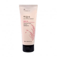 Skin for washing of The Face Shop Rice Water Bright Cleansing Foam with rice water and bran, 150 ml