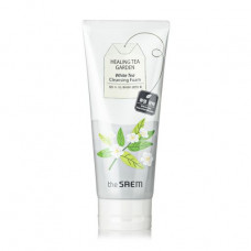Skin for washing of The Saem Healing Tea Garden White Tea Cleansing Foam with extract of white tea, 150 ml