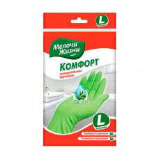 Gloves Little things in life, comfort, universal, with scarlet belief, green, size L, 1 couple