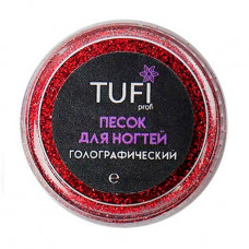 Sand for Tufi Profi nails Golografik of 103 Red, 0.09 mm, 3 g (0060810)