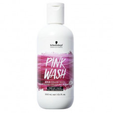 The pigmented Schwarzkopf Professional Color Wash Pink Shampoo for hair of Pink 300 ml