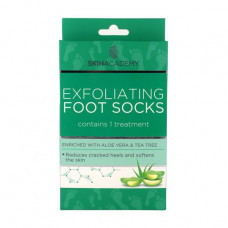Peeling Skin Academy Exfoliating Foot Socks Aloe Vera & Tea Tree socks with aloe extract belief and green tea, 2 pieces