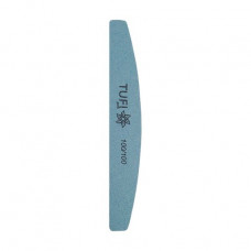 File nail buffer for Tufi Profi nails on a plastic basis 100/100 semicircle of blue, 10 pieces