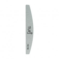 The file for nails of Tufi Profi Premium 100/180 grit the Semicircle, gray (0102952)
