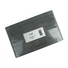 The file for nails of Tufi Profi Premium 180/240 grit a semicircle, black, 25 pieces (0122155)