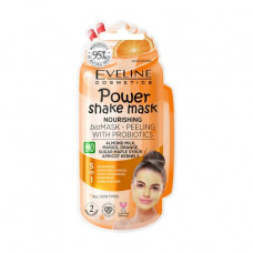Nutritious biomask peeling with a probiotics of Eveline Cosmetics Power Shake Mask, 10 ml