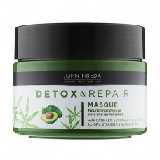Nutritious John Frieda Detox & Repair Masque mask for an intensive hair recovery, 250 ml