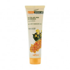 Nutritious Bielita Oblepikha-Lipovy face pack color, food and moistening, for dry and normal skin, with oil of a sea-buckthorn, 100 ml