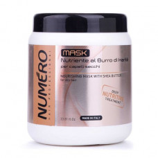 Nutritious mask for hair of Brelil Numero Nourishing Mask With Shea Butter with karite butter, 1000 ml
