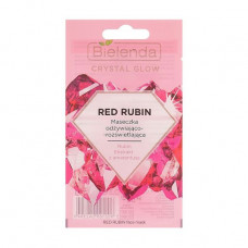 The nutritious, clarifying Bielenda Crystal Glow Red Rubin Face Mask face pack, 8 g