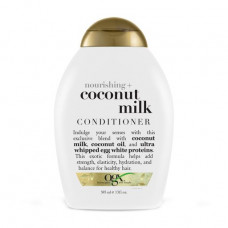 The nutritious hair conditioner OGX Nourishing + Coconut Milk Conditioner with coconut milk, 385 ml