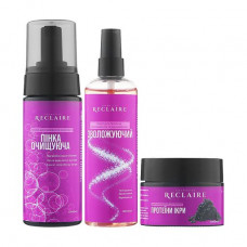 The gift Reclaire set the Threefold complex for the person, clarification, a tonization, moistening (a skin, 150 ml + tonic, 150 ml + cream fluid with proteins of caviar, 50 m