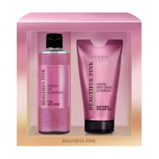 Gift set for a body of Emotions by Liora Beautiful Pink women's (shower gel, 200 ml + body cream, 125 ml)