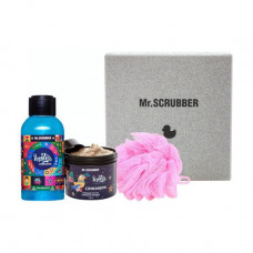 Gift set for Mr body. Scrubber Christmas Time (a srub for hands and legs, 150 g + shower gel, 150 ml + a bast)