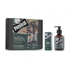 Gift set for Proraso Cypress&Vetyver beard care (beard shampoo, 200 ml + beard oil, 30 ml)