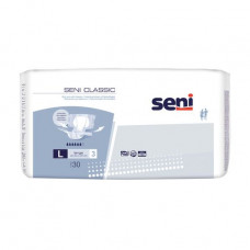 Diapers for adult Seni Classic, the size are 3 Large, 30 pieces
