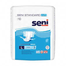 Diapers for adult Seni Standard Air, the size are 3 Large, 10 pieces