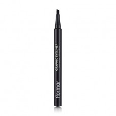 Eyeliner felt-tip pen for eyes of Flormar Graphic Eyeliner Black, 1 ml