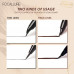 Eyeliner felt-tip pen for eyes of Focallure Lasting Waterproof Liquid Eyeliner with a curved brush of C01, 6.1 g