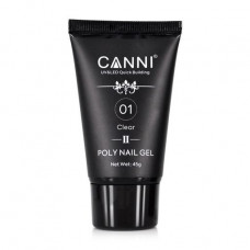 (akrigel) for increasing polygel nails of Canni Poly Nail Gel 01 of Transparent, 45 g