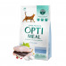 Polnoratsionny dry feed of Optimeal for adult cats with the high content of a cod, 700 g