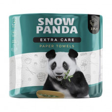 Paper towels Snow Panda Extra Care Jumbo Roll 3-layer, 2 pieces