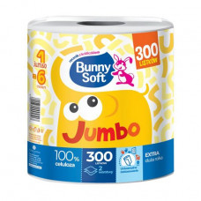 Paper towel Bunny Soft Jumbo 1 rolls, 2-layer, 300 separations