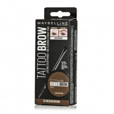 Lipstick for eyebrows of Maybelline New York Tatto Brow 003 Medium Brown, 2 g