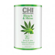 Powder for clarification of hair of CHI Bleach & Shine Lightener with hemp and scarlet, 454 g