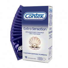 The Contex Extra Sensation condoms With large points and Dl's edges of additional stimulation of both partners, 12 pieces