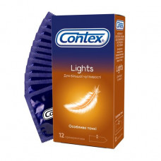 The Contex Lights condoms Especially thin for bigger sensitivity, 12 pieces