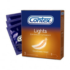 The Contex Lights condoms Especially thin for bigger sensitivity, 3 pieces