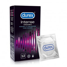 The Relief Durex Intense Orgasmic condoms, with the stimulating gel-lubricant, 12 pieces