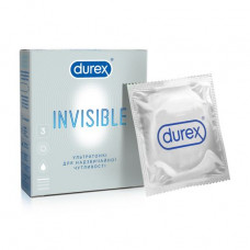 The Durex Invisible condoms the Youth collection Ultrathin, for improbable sensitivity, 3 pieces
