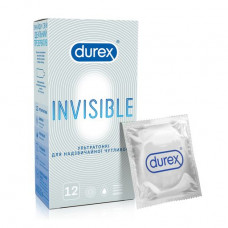 The Ultrathin Durex Invisible condoms, for improbable sensitivity, 12 pieces