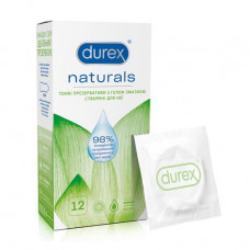 The Durex Naturals condoms thin with gel-lubricant, 12 pieces