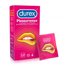 The Durex Pleasuremax condoms With edges and points, 12 pieces