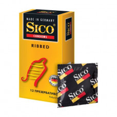 Sico Ribbed condoms Ridge, 12 pieces